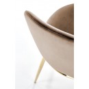 Стул HALMAR K460 бежевый/золотой